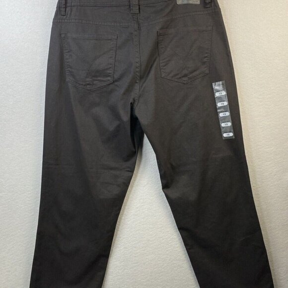 Calvin Klein Jeans Skinny Crop Pants Women's Size 12 Black Cotton Blend New NT - Picture 11 of 13